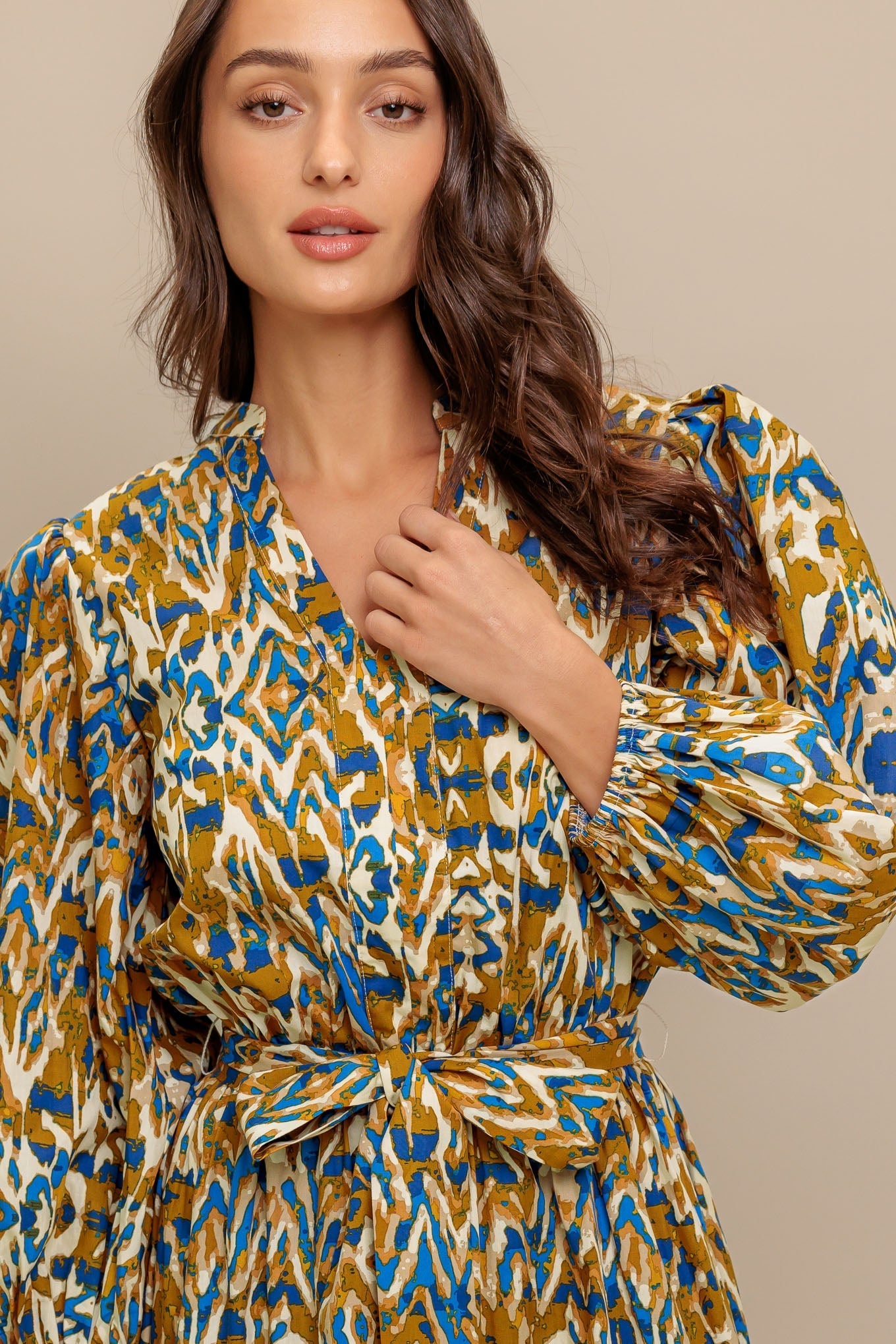 TERRA VISION WOVEN MIDI DRESS Flying Tomato